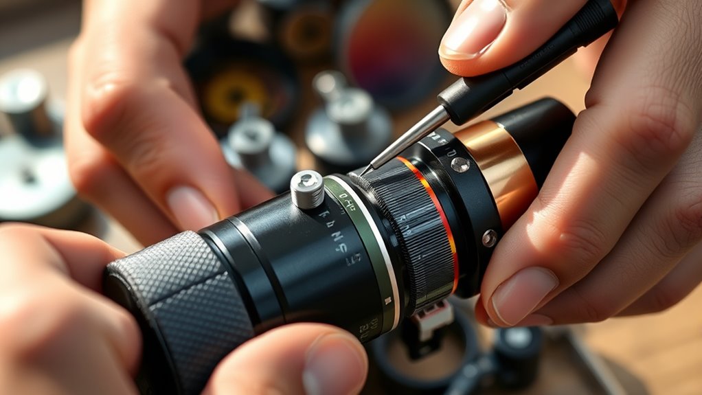 assemble optical components securely