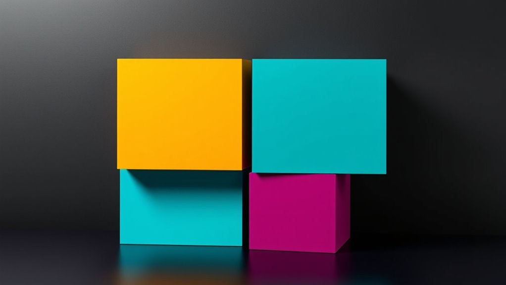 balanced vibrant color harmony