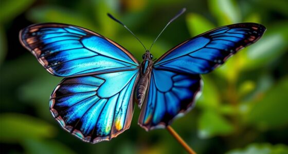 blue morphic butterfly s photonic crystals