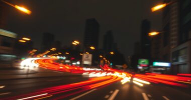 city traffic light art
