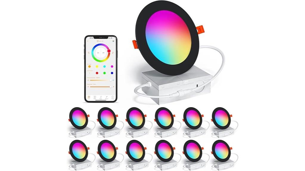 color changing 12w led downlight