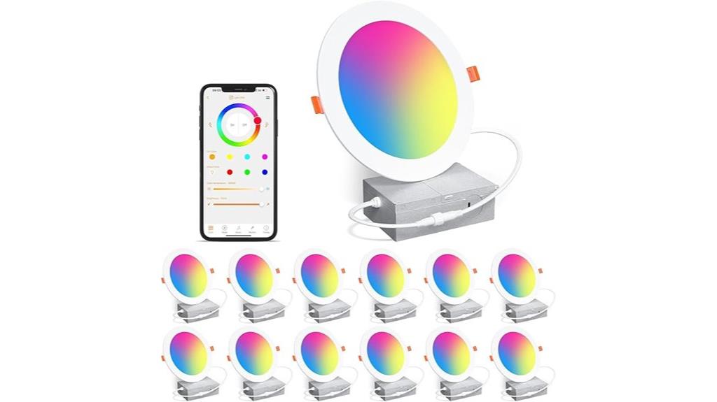 color changing 16w led downlights