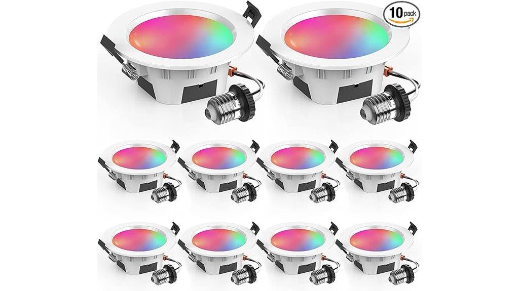 color changing recessed led lights