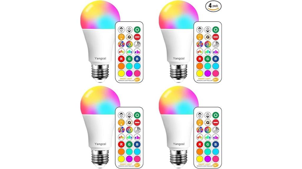 colorful led bulb pack