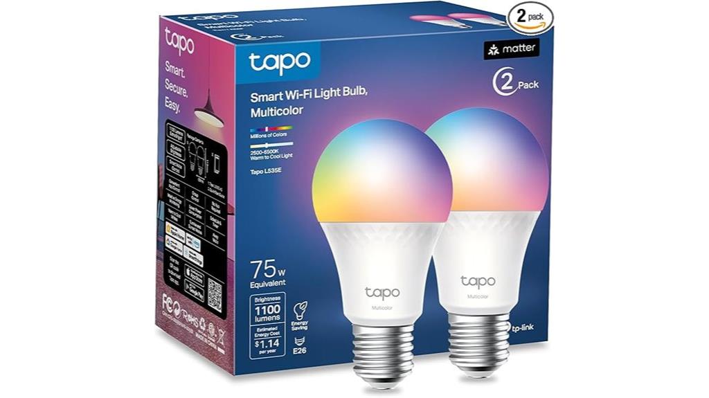 colorful wifi light bulbs