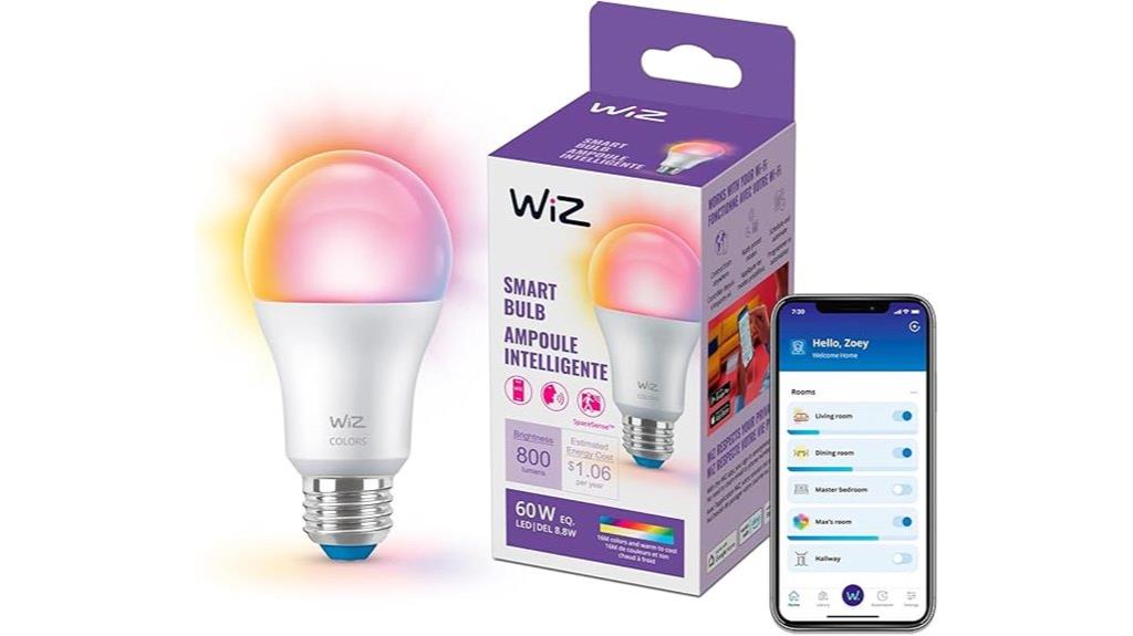 colorful wiz led bulb