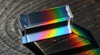 create a small rainbow prism