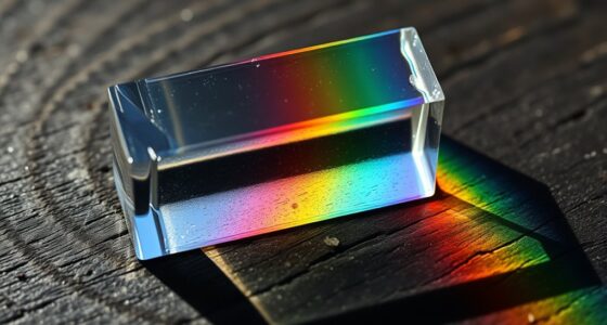 create a small rainbow prism