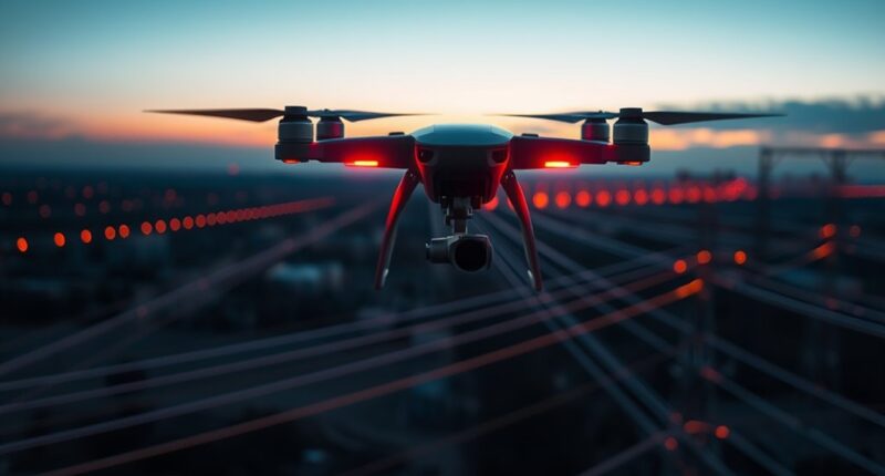 drones monitor power lines