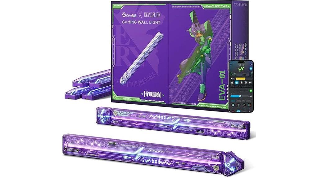eva themed rgb gaming light