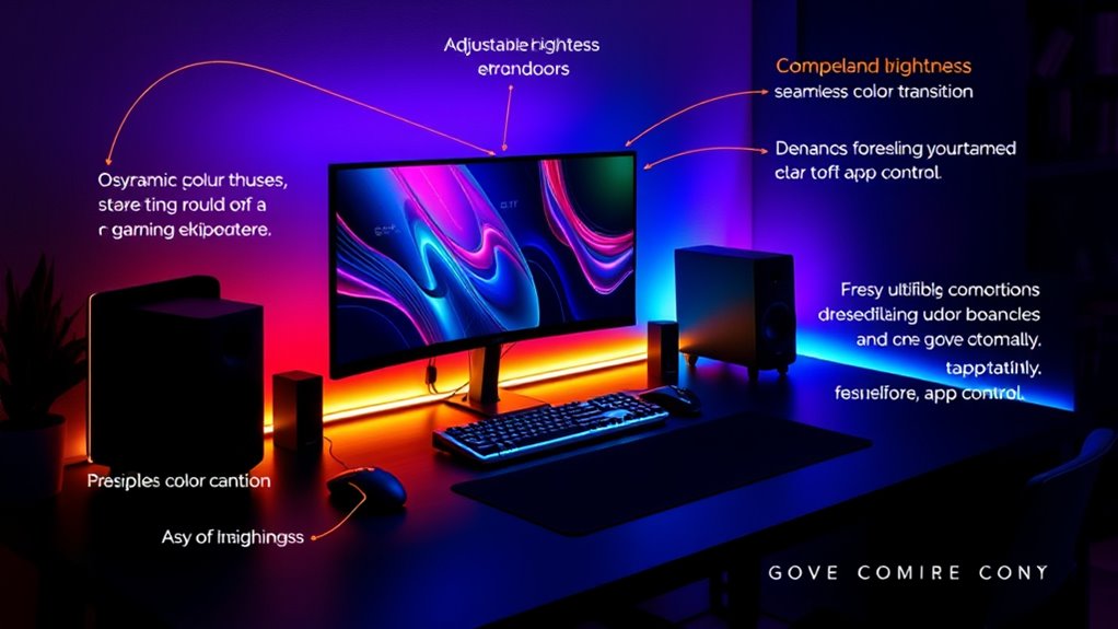 gaming lights customization options
