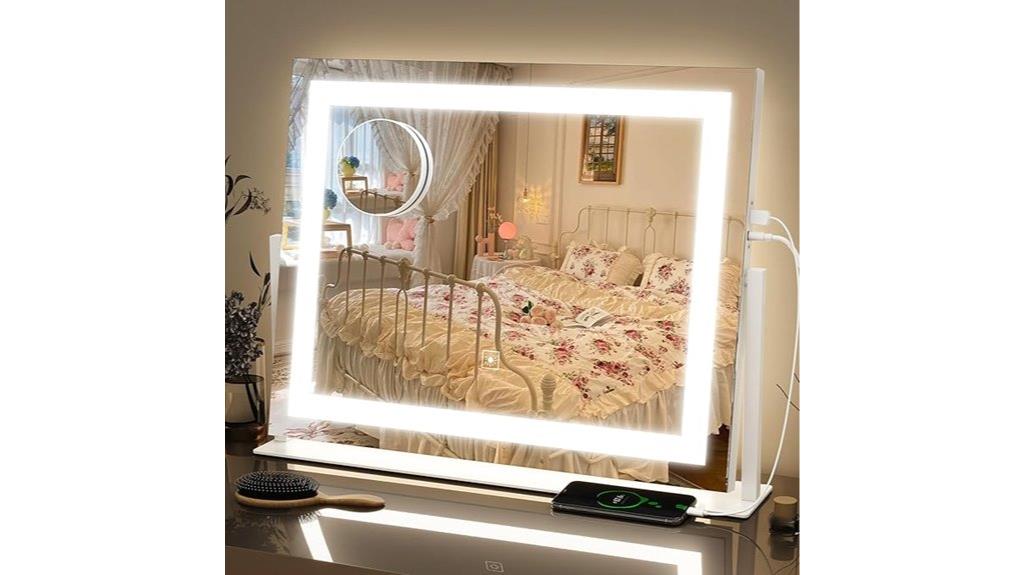 illuminated makeup mirror