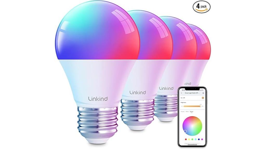 linkind 4 pack smart bulbs