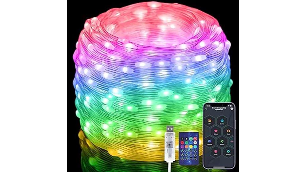 long rgb fairy string lights