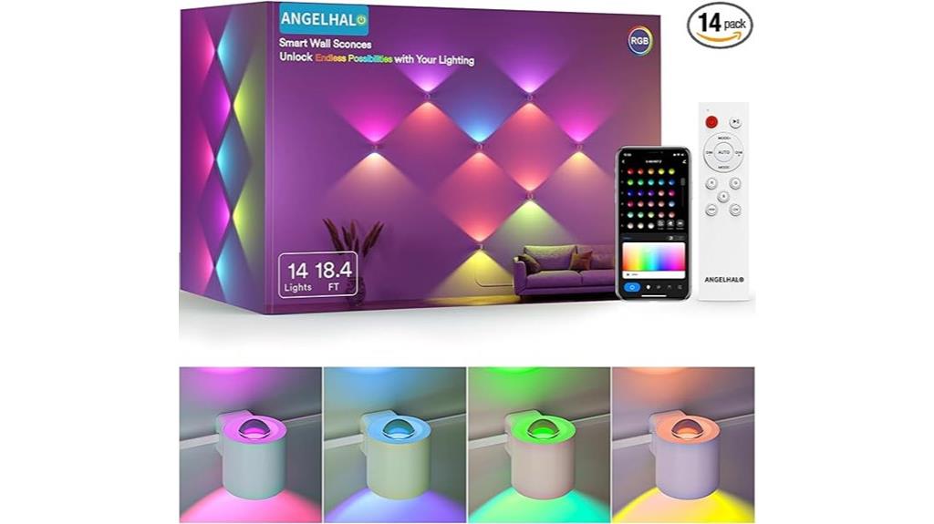music sync led wall sconces