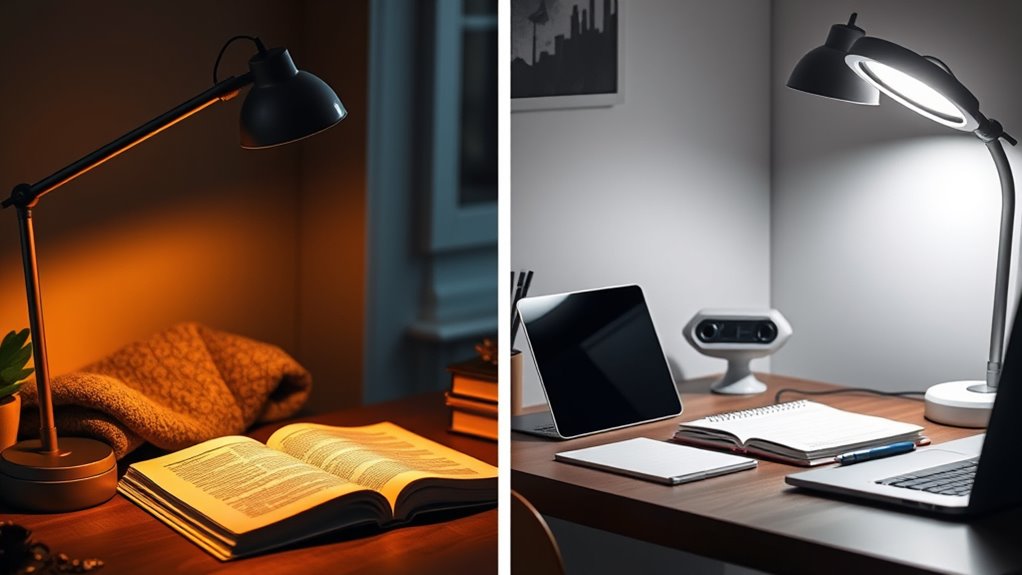 optimal reading light balance