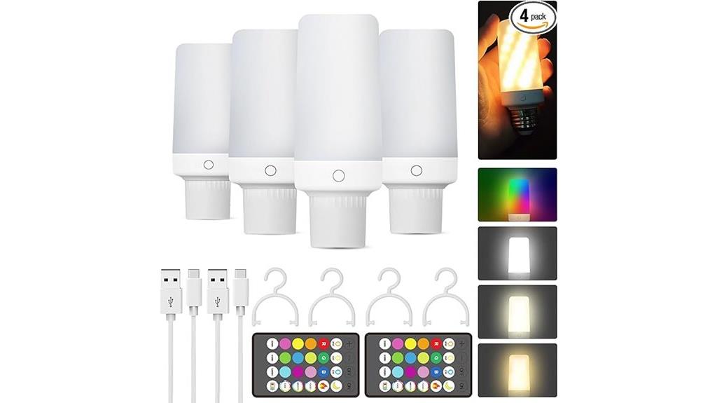rechargeable bulbs with remote