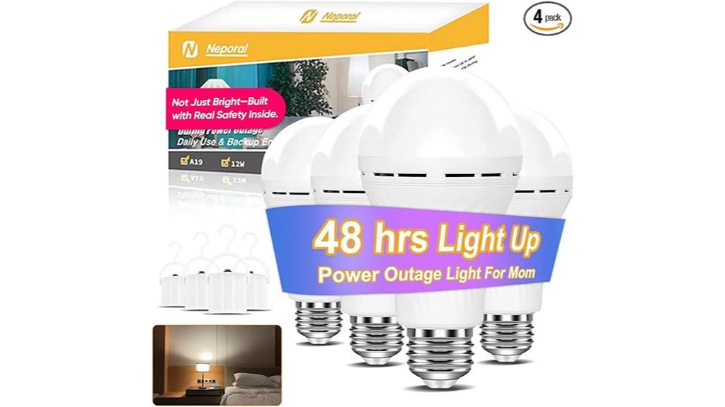 rechargeable emergency light bulb
