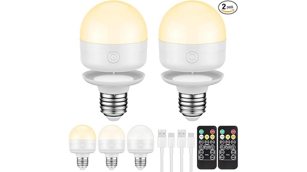 rechargeable remote controlled bulbs