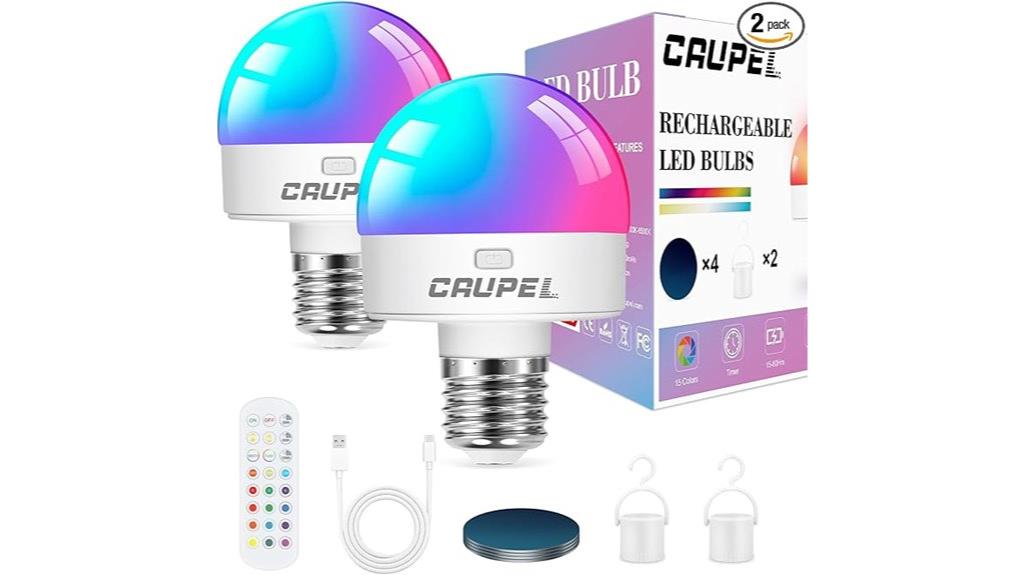 rechargeable rgbw led bulbs