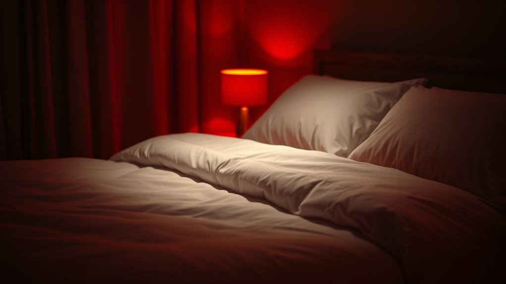 red light promotes longer sleep