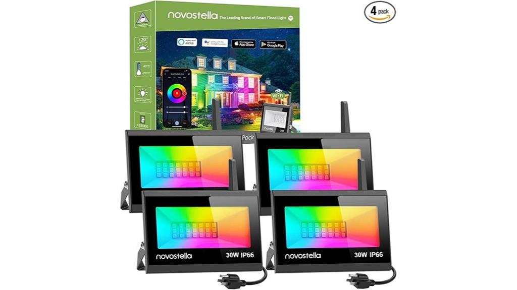 rgb smart outdoor flood lights