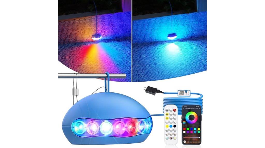 rgb underwater pool lighting
