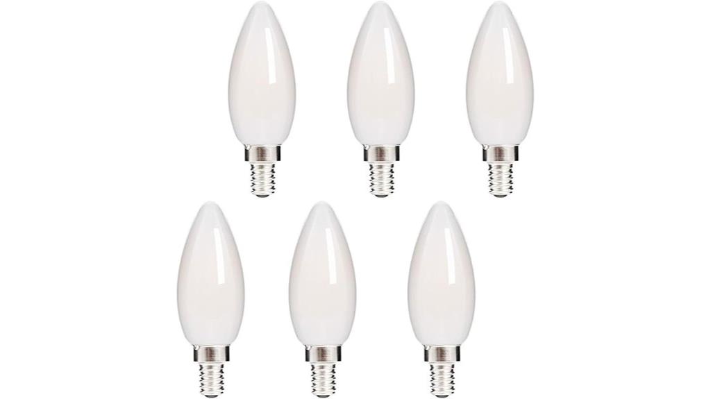 six pack led candelabra bulbs
