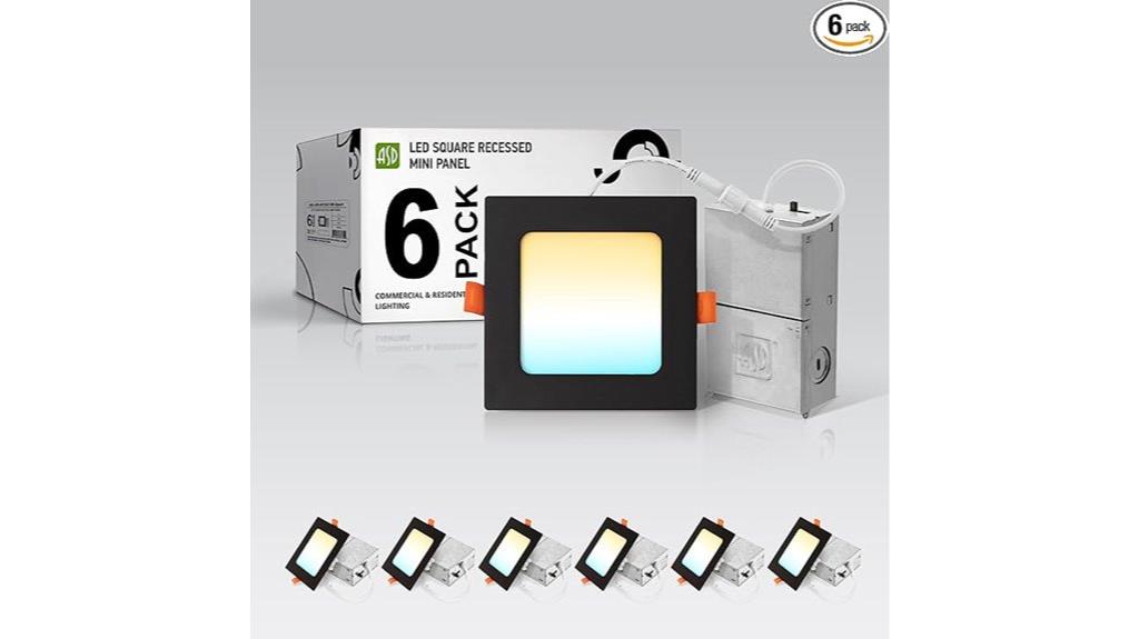 six pack recessed leds