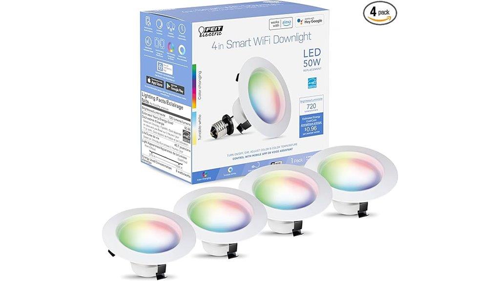 smart 4 inch recessed lights