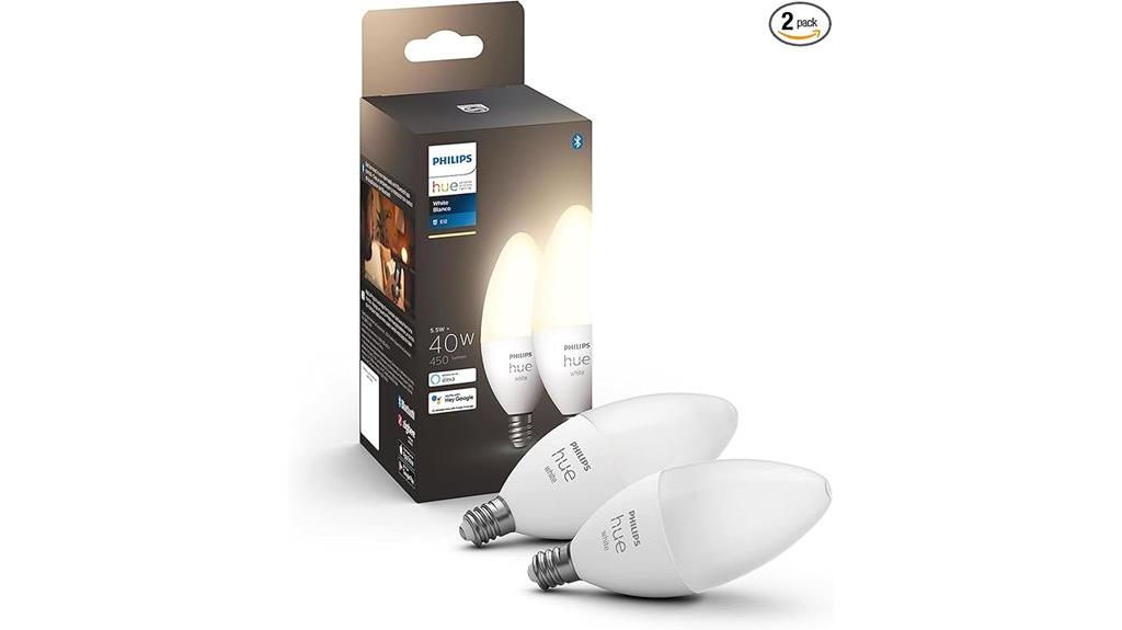 smart candle shaped led bulb