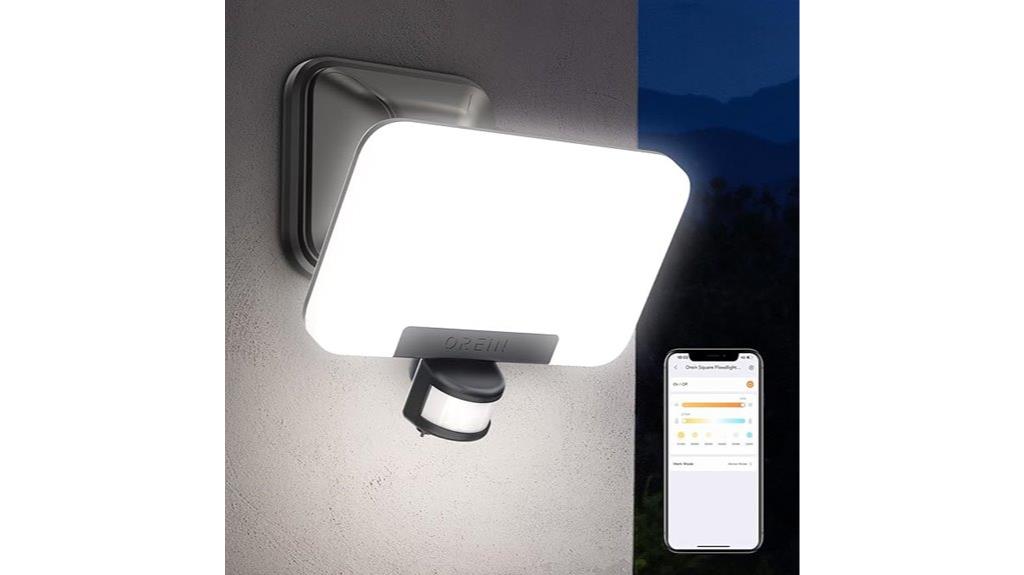 smart hardwired flood light