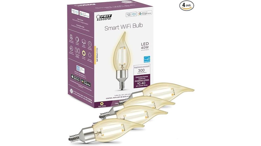 smart led candle bulb
