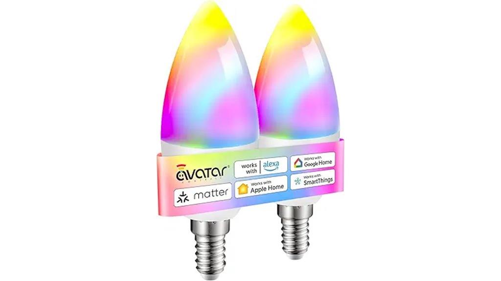 smart rgb dimmable candelabra