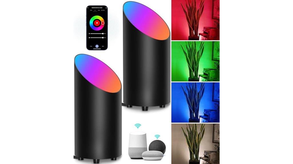 smart rgbw floor uplights