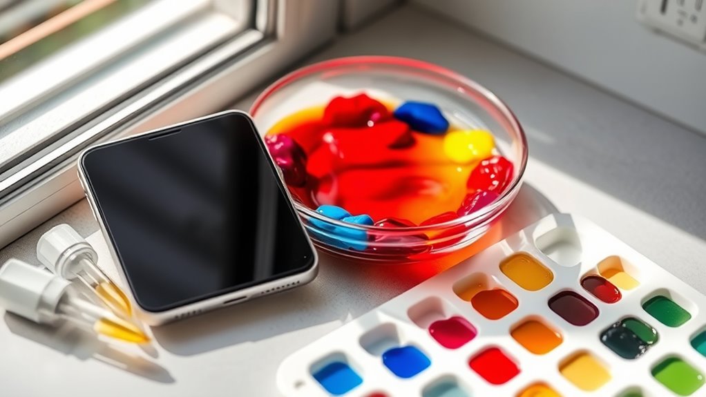 smartphone food dye analysis