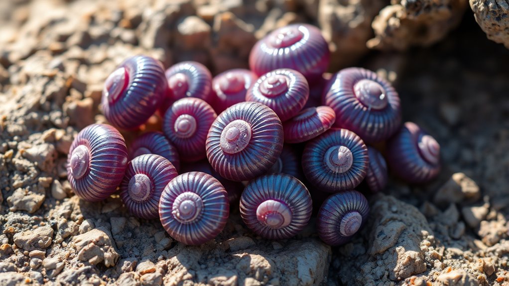 snails produce valuable purple dye