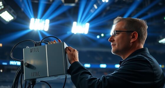 spectroradiometers calibrate stadium lighting