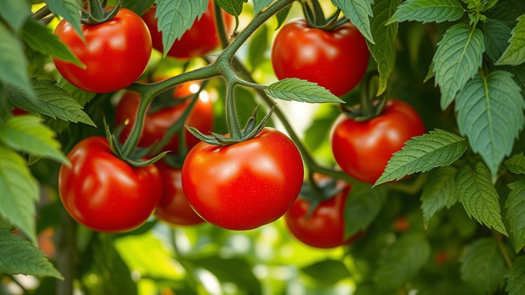 spectrum shifting enhances tomato yields