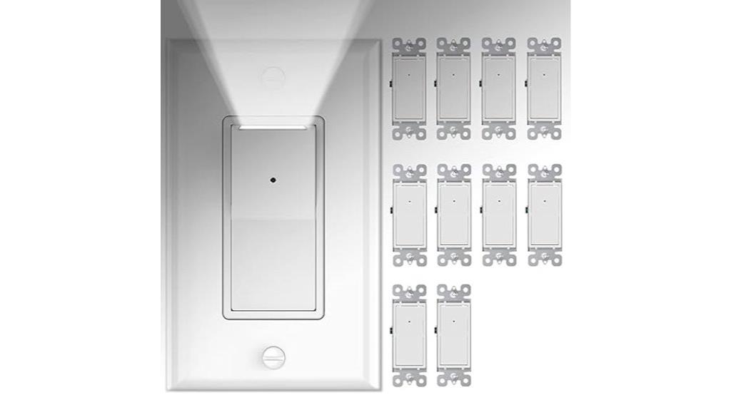 ten pack night light switches