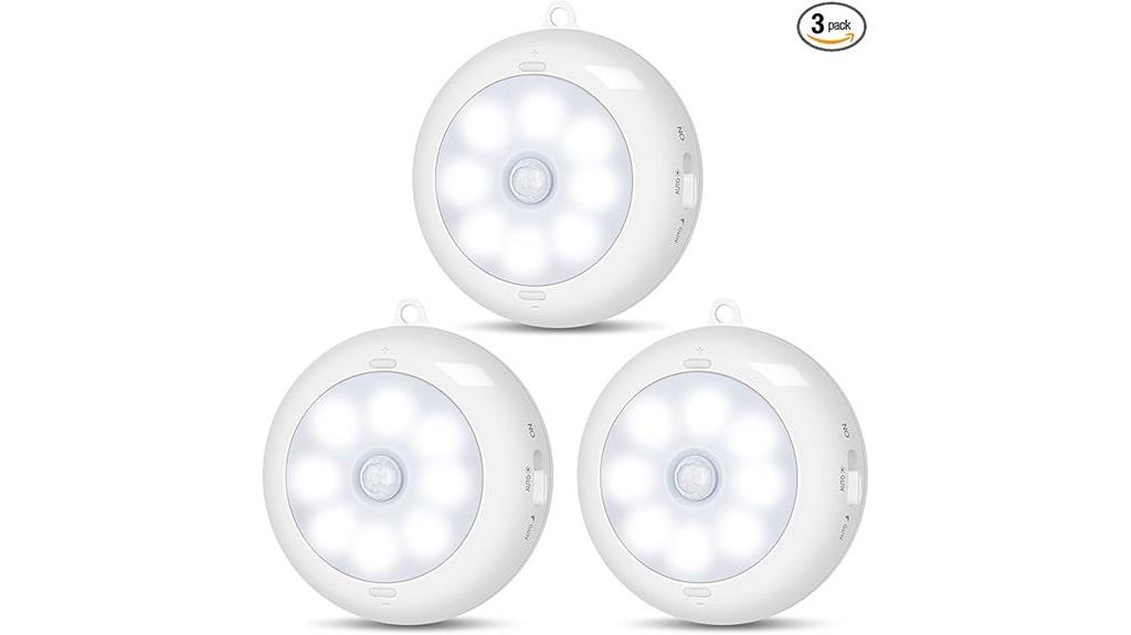 three pack motion led lights