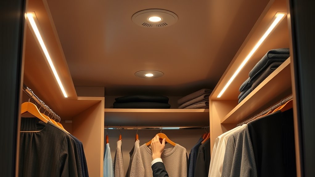 top closet lights
