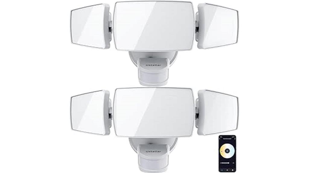 two pack wifi flood lights