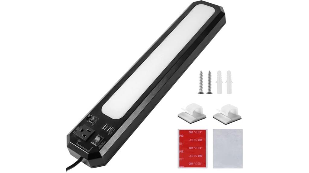 under cabinet lighting with usb