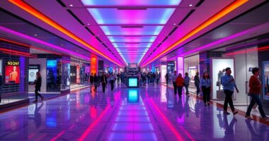 using beacons to guide lighting