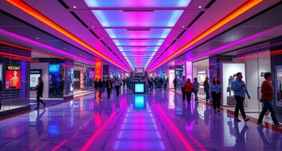 using beacons to guide lighting