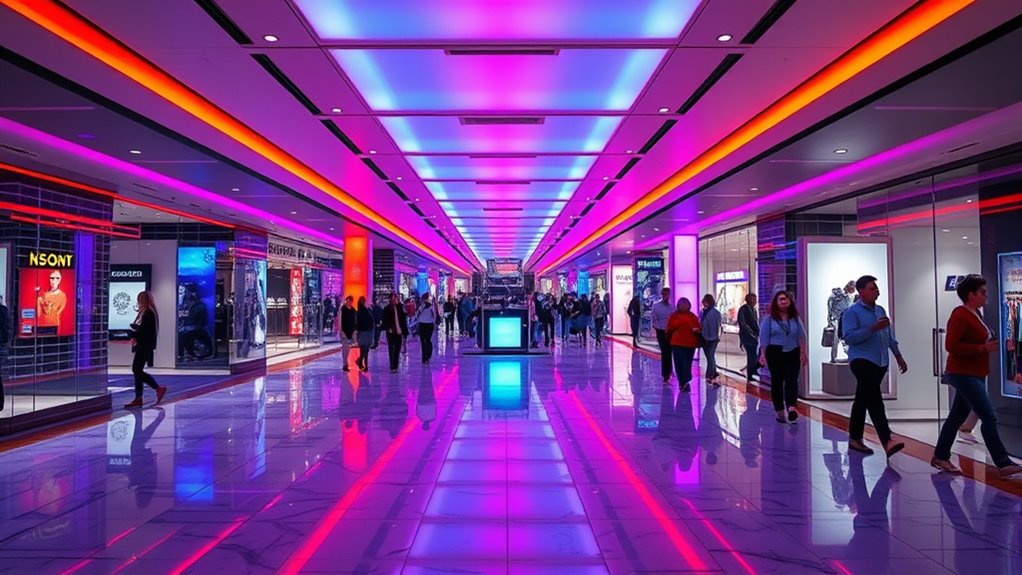 using beacons to guide lighting