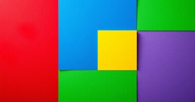 vibrant four color brand palette