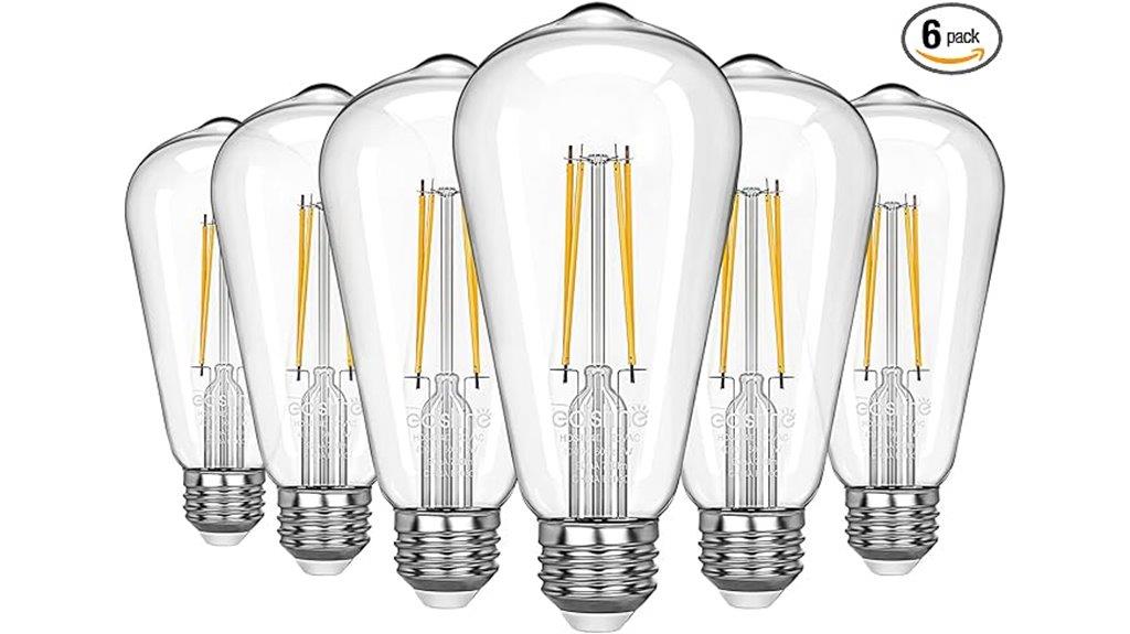 vintage led edison bulb set