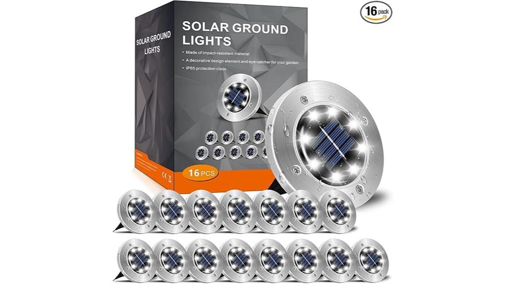 waterproof solar garden lights